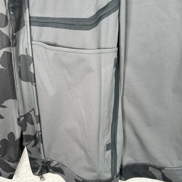 G/FORE Tonal Floral Weather Resistant Repeller Jacket Hooded Sz M Charcoal NWT - Picture 11 of 15